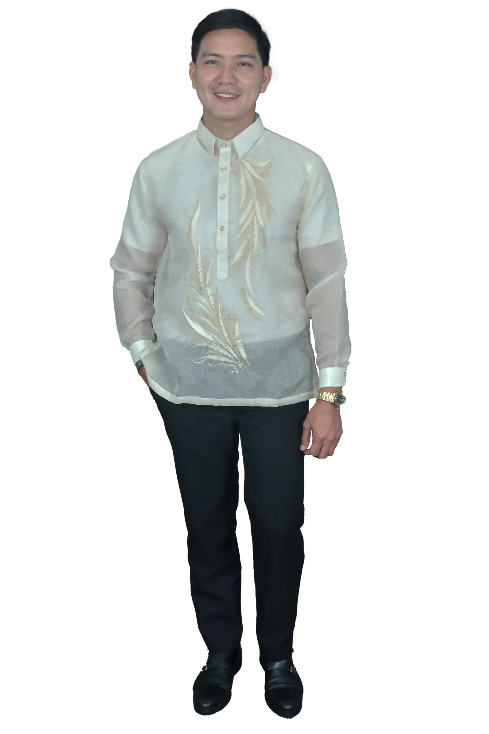 Premium & Elegant Barong Tagalog Piña Cocoon - Sandro JN75