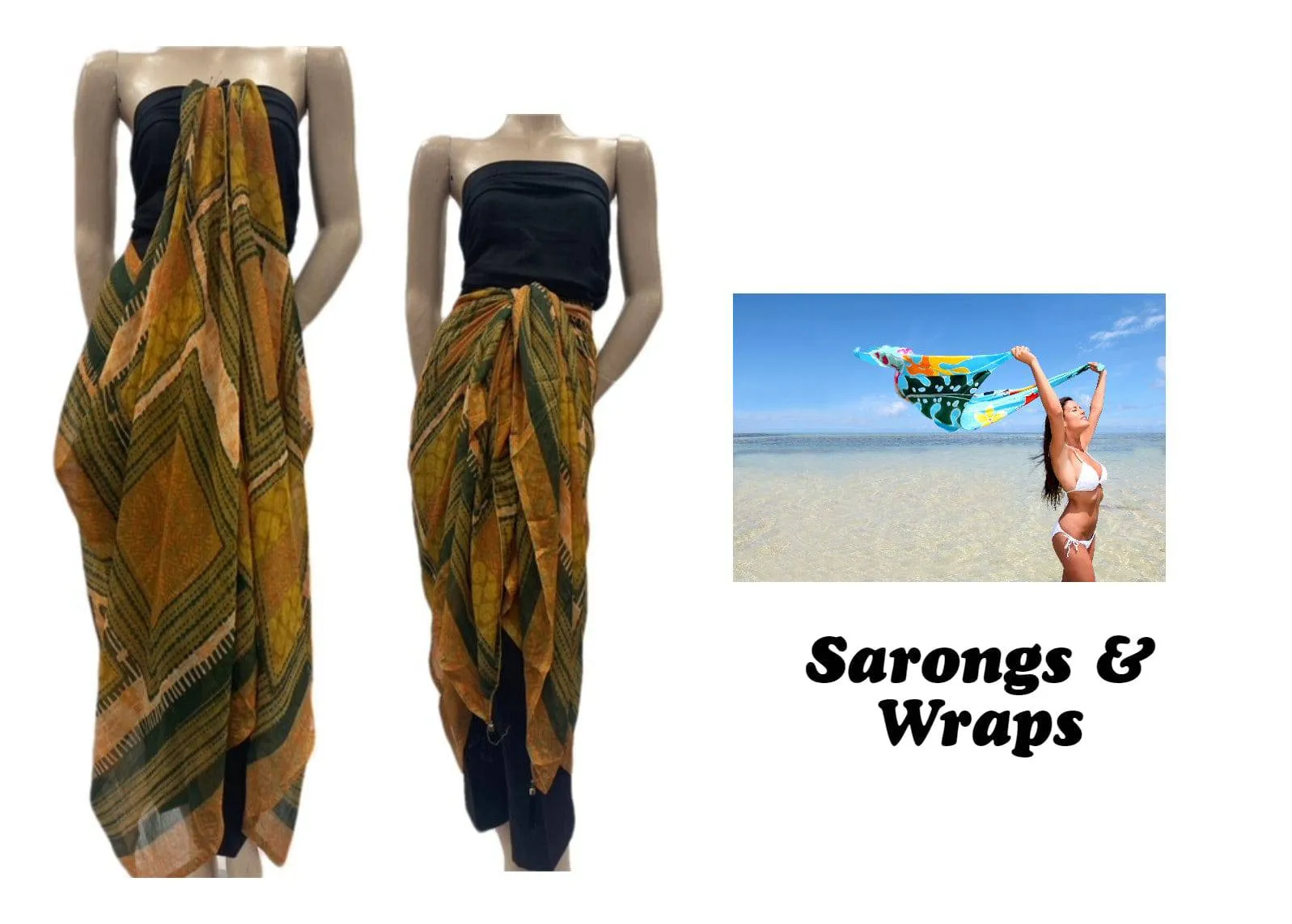 Printed Chiffon Sarong - 17