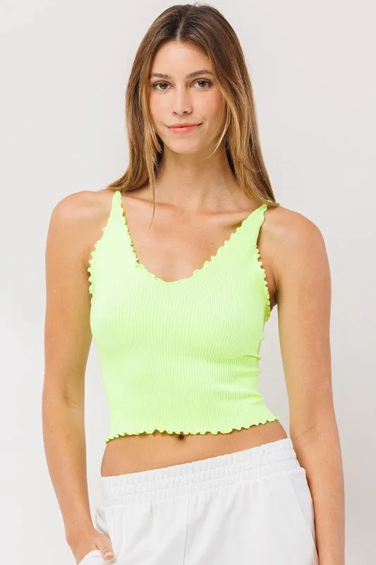 Rustling Leaves Seamless Crop Top