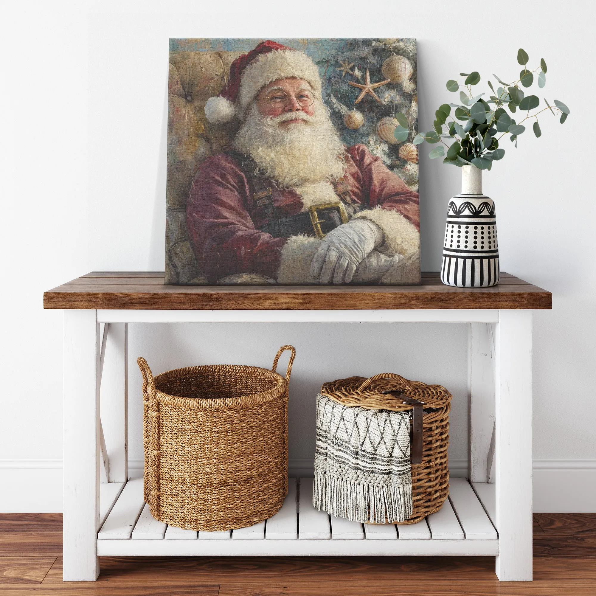 Santa Art - Traditional Touch of Coastal