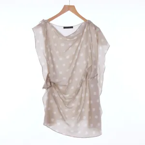 Simona Barbieri Taupe Sleeveless Top UK Size 8