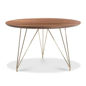 Thayer Dining Table WALNUT/BRUSHED GOLD