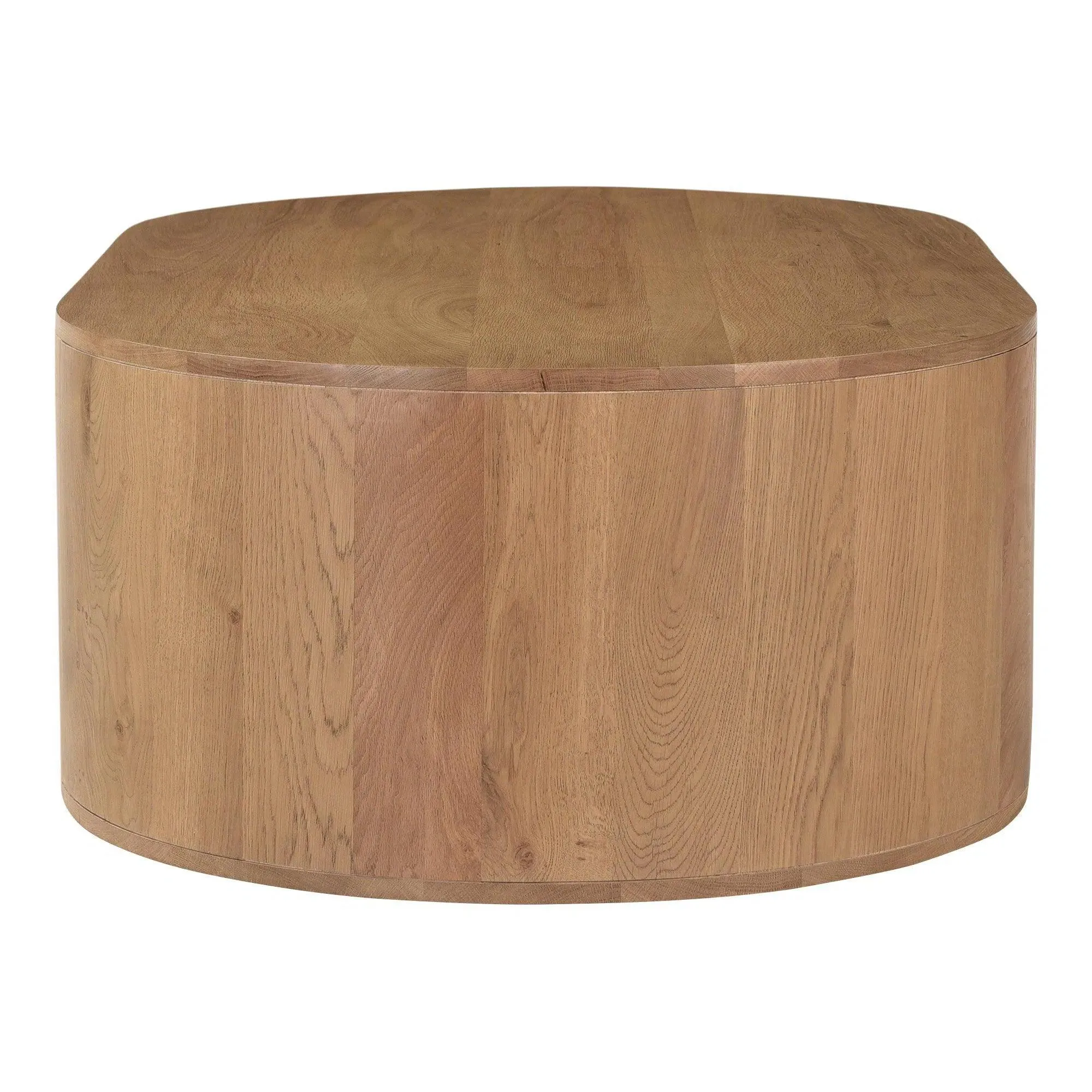 Theo Natural Wood Oval Coffee Table