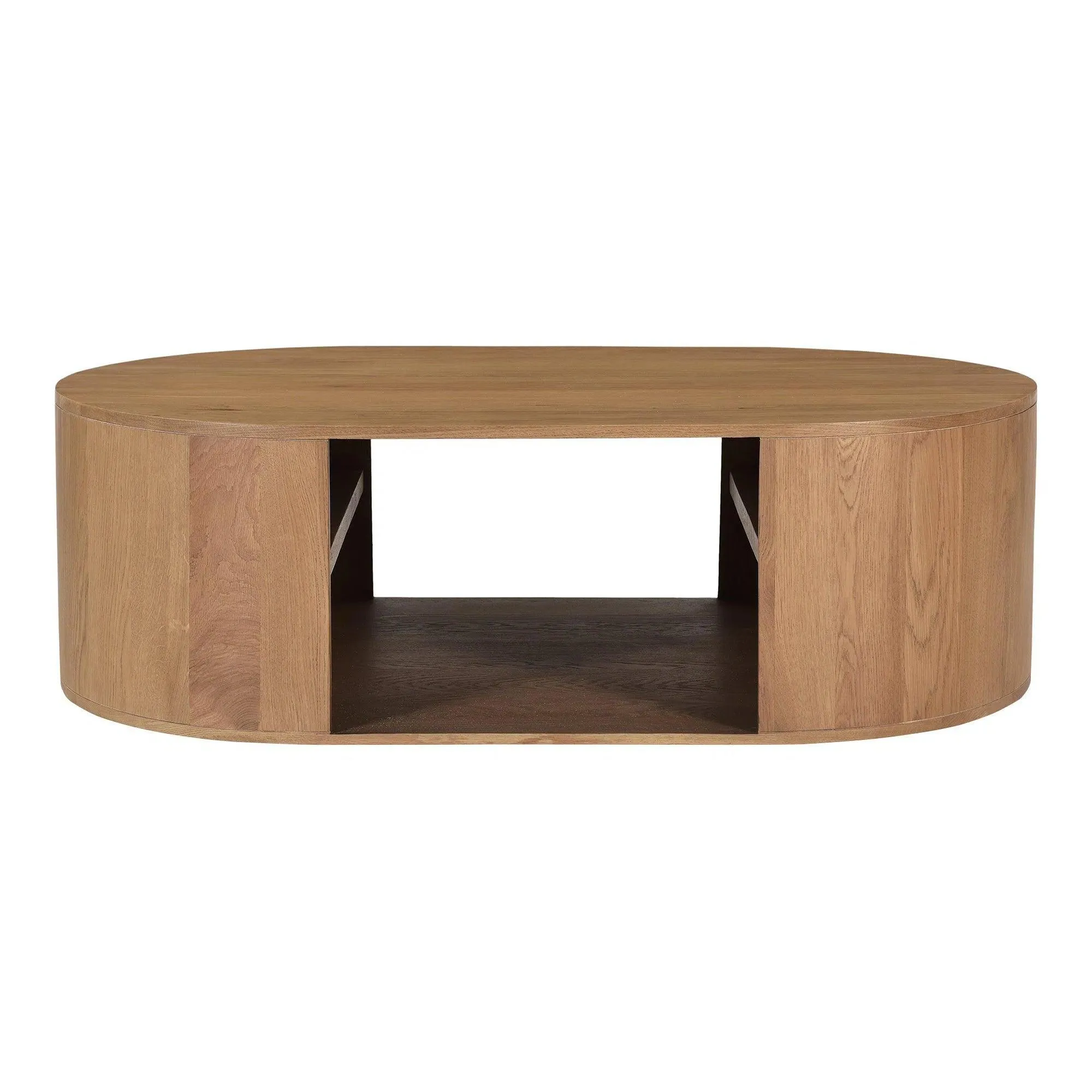 Theo Natural Wood Oval Coffee Table