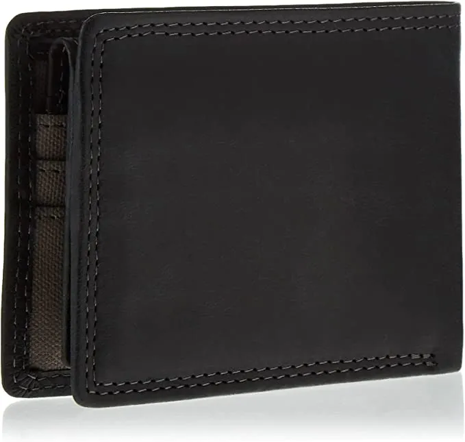 Timberland PRO Men's Leather RFID Wallet with Removable Flip Pocket