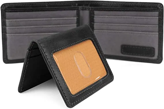 Timberland PRO Men's Leather RFID Wallet with Removable Flip Pocket