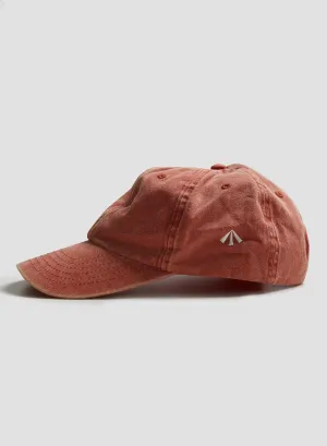 Vintage 6 Panel Cap in Washed Orange